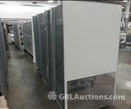 Lot: 13-7-3741: 8' Long Case - MFG Unknown, unit was used as a display and has demo TV inside. Working condition unknown.
