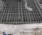 Lot: 14-3-6754: (1) Ridge-U-Rak Uprights UNKNOWN (1) Wire Decking 44 1/2" X 44 1/2" Waterfall 