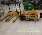 Lot: 14-3-6865: (6) 5500 pound capacity Pallet jacks 