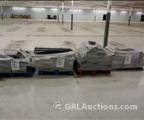Lot: 14-3-6871: (1) 4 skids of various sizes  Gondola shelving units 