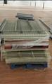 Lot: 14-3-6930: (12) Teardrop and slotted Cross beams (18) Wire Decking Mixed lot 