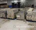 Lot: 14-3-6973: (1)  4 skids Various size gondola shelving 