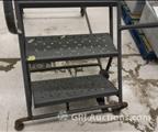 Lot: 14-3-6979: (1) Tri Arc Rolling step ladder 