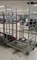 Lot: 14-3-6983: (6) Rolling metal Carts 