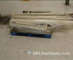 Lot: 14-3-6984: (2) Tear Drop Uprights 36x42 (4) Tear Drop Cross Beams 66" 