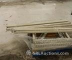 Lot: 14-3-6984: (2) Tear Drop Uprights 36x42 (4) Tear Drop Cross Beams 66" 