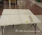 Lot: 14-3-7045: (2) Plastic folding Tables 