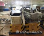 Lot: 14-3-7048: (2) Bins of miscellaneous size and style Gondola shelving 