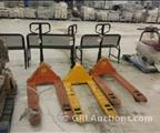 Lot: 14-3-7149: (3) 5500 pound Pallet jacks 