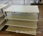 Lot: 14-2-7633: (3) 4 Tier Garment Display  Table(s) 
