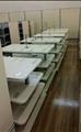Lot: 14-2-7640: (6) 4 Tier Garment Display  Table(s) (1) Gondola "H" Rack(s) 48"  