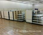 Lot: 14-2-7641: (2) 4 Tier Garment Display  Table(s) (6) Gondola "H" Rack(s) 48"  