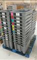 Lot: 14-2-8504: (53) Stackable Plastic Tubs 
