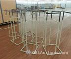 Lot: 13-2-204: (6) Gondola Garment Rack(s) 20" X 20" Square Base 