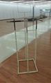 Lot: 13-2-207: (5) Gondola Garment Rack(s) 20" X 20" Square Base 