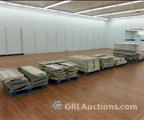 Lot: 13-2-218: (11) Gondola Shelves 48" X 14"  (34) Gondola Shelves 48" X 16"  (8) Gondola Shelves 48" X 22"  (74) Gondola Base Shelves 48" X 18"  