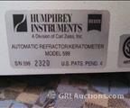 Lot: 14-7-10249: (1) Zeiss Humphrey 599 