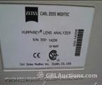 Lot: 15-7-2652: (1) Zeiss Humphrey 350 