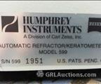 Lot: 13-7-849: (1) Zeiss Humphrey 599 
