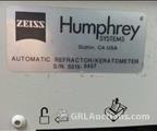 Lot: 13-7-859: (1) Zeiss Humphrey ACUITUS 5015 