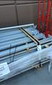 Lot: 15-3-5751: (21) Ridge-U-Rak Uprights 24” X 120”  (58) Ridge-U-Rak Cross Beams 96”  (21) Ridge-U-Rak Cross Beams 103" (15) Ridge-U-Rak Cross Beams 48" (22) Ridge-U-Rak Cross Beams 96”  (40) Wire Decking 43" X 45" Waterfall (16) Wire Decking Mixed lot (18) Wire Decki