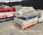 Lot: 15-3-5907: (120) Ridge-U-Rak Cross Beams 90”  (100) Ridge-U-Rak Cross Beams 120”  (12) Tear Drop Cross Beams 120”  (20) Ridge-U-Rak Uprights 40” X 60”  (20) Ridge-U-Rak Cross Beams 48" (187) Wire Decking 40 1/2" X 44 1/2" (38) Wire Decking 36 1/2" x 50" (5) Wire De
