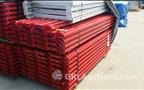 Lot: 15-3-5939: (192) Ridge-U-Rak Cross Beams 90”  (55) Ridge-U-Rak Cross Beams 102”  (12) Ridge-U-Rak Cross Beams 120”  (116) Wire Decking 44" X 44" 