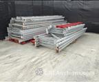 Lot: 15-3-5907: (120) Ridge-U-Rak Cross Beams 90”  (100) Ridge-U-Rak Cross Beams 120”  (12) Tear Drop Cross Beams 120”  (20) Ridge-U-Rak Uprights 40” X 60”  (20) Ridge-U-Rak Cross Beams 48" (187) Wire Decking 40 1/2" X 44 1/2" (38) Wire Decking 36 1/2" x 50" (5) Wire De