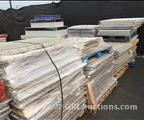 Lot: 15-3-5907: (120) Ridge-U-Rak Cross Beams 90”  (100) Ridge-U-Rak Cross Beams 120”  (12) Tear Drop Cross Beams 120”  (20) Ridge-U-Rak Uprights 40” X 60”  (20) Ridge-U-Rak Cross Beams 48" (187) Wire Decking 40 1/2" X 44 1/2" (38) Wire Decking 36 1/2" x 50" (5) Wire De