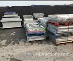 Lot: 15-3-5907: (120) Ridge-U-Rak Cross Beams 90”  (100) Ridge-U-Rak Cross Beams 120”  (12) Tear Drop Cross Beams 120”  (20) Ridge-U-Rak Uprights 40” X 60”  (20) Ridge-U-Rak Cross Beams 48" (187) Wire Decking 40 1/2" X 44 1/2" (38) Wire Decking 36 1/2" x 50" (5) Wire De