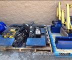 Lot: 15-3-5987: (1) Challenger 39000 Two Post Automotive Lift (1) Challenger 39000 Two Post Automotive Lift (1) Challenger SRM10 Automotive Pad Lift 