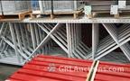 Lot: 15-3-6080: (40) Ridge-U-Rak Cross Beams 90”  (13) Ridge-U-Rak Uprights 44” X 144”  (360) Wire Decking 44" X 44" 