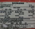 Lot: 15-3-6527: (1) Raymond 102T-F45L Electric Pallet Jack 