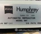 Lot: 13-7-1216: (1) Zeiss Humphrey 597 