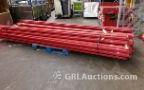 Lot: 15-3-8103: (11) Tear Drop Cross Beams 102”  (28) Tear Drop Cross Beams 90”  (22) Tear Drop Cross Beams 144”  