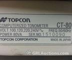 Lot: 13-7-1232: (1) Topcon CT-80 