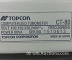 Lot: 13-7-1239: (1) Topcon CT-80 