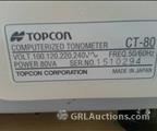 Lot: 15-7-9467: (1) Topcon CT-80 