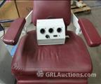 Lot: 15-7-9669: (1) Woodlyn Opthamlic Chair (1) Woodlyn Optical Stand (1) Woodlyn Slit Lamp 