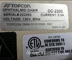 Lot: 15-7-9675: (1) Topcon OC-2200 