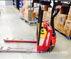 Lot: 15-3-9992: (1) Raymond 102T-F45L Electric Pallet Jack 