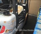 Lot: 15-3-10686: (1) Nissan MPL01A20LV Propane Forklift 