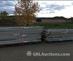 Lot: 15-3-10694: (51) Ridge-U-Rak Uprights 44” X 120”  (20) Warehouse Racking MIXED LOT OF BEAMS (4) Warehouse Racking Mixed lot (21) Wire Decking Mixed lot 