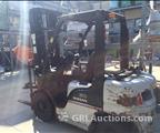 Lot: 15-3-11436: (1) Nissan MPL02A25LV Propane Forklift 