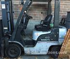 Lot: 15-3-11584: (1) Nissan MPL01A20LV Propane Forklift 