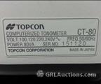 Lot: 13-7-1560: (1) Topcon CT-80 