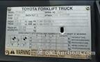 Lot: 15-3-11616: (1) Toyota 7FGU25  Propane Forklift 